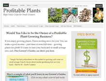 Tablet Screenshot of profitableplants.com